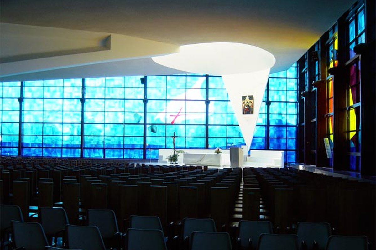 The Sanctuary of Our Lady of Divine Love near Rome, site of the 2010 beatification ceremony for Chiara "Luce" Badano.