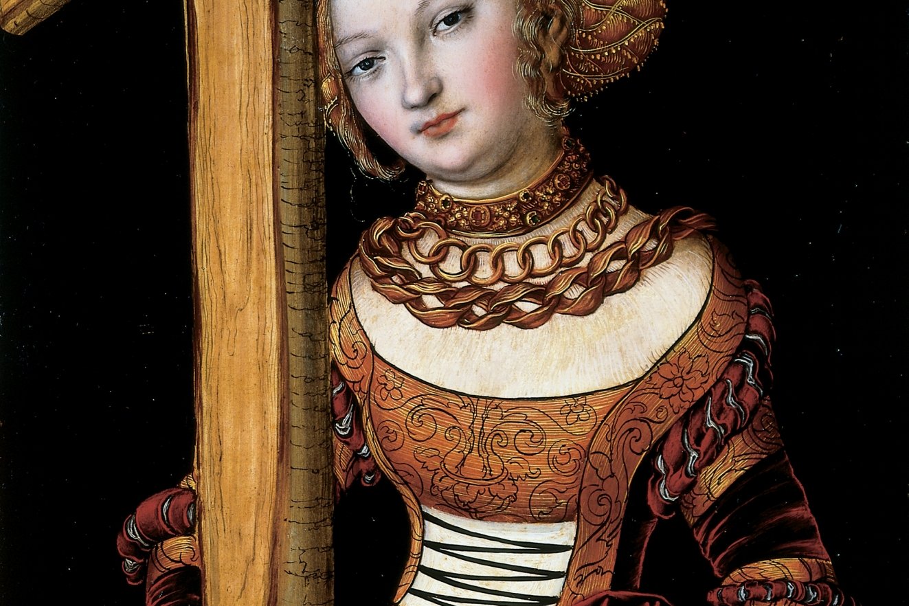 Saint Helena holding the True Cross, 1525 painting by Lucas Cranach the Elder