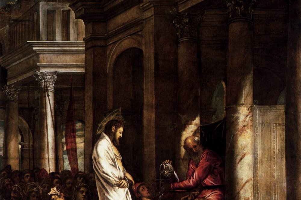 Christ standing before Pontius Pilate