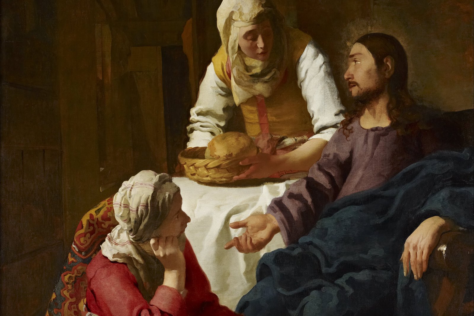 Christ in the house of Martha and Mary