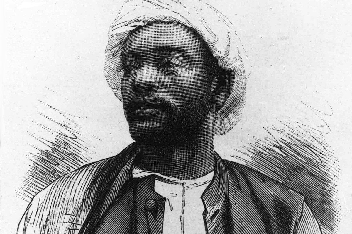 A late-19th-century engraved portrait of Kabaka Mwanga II of Buganda, the king whose court order led to the execution of Charles Lwanga and his companions.