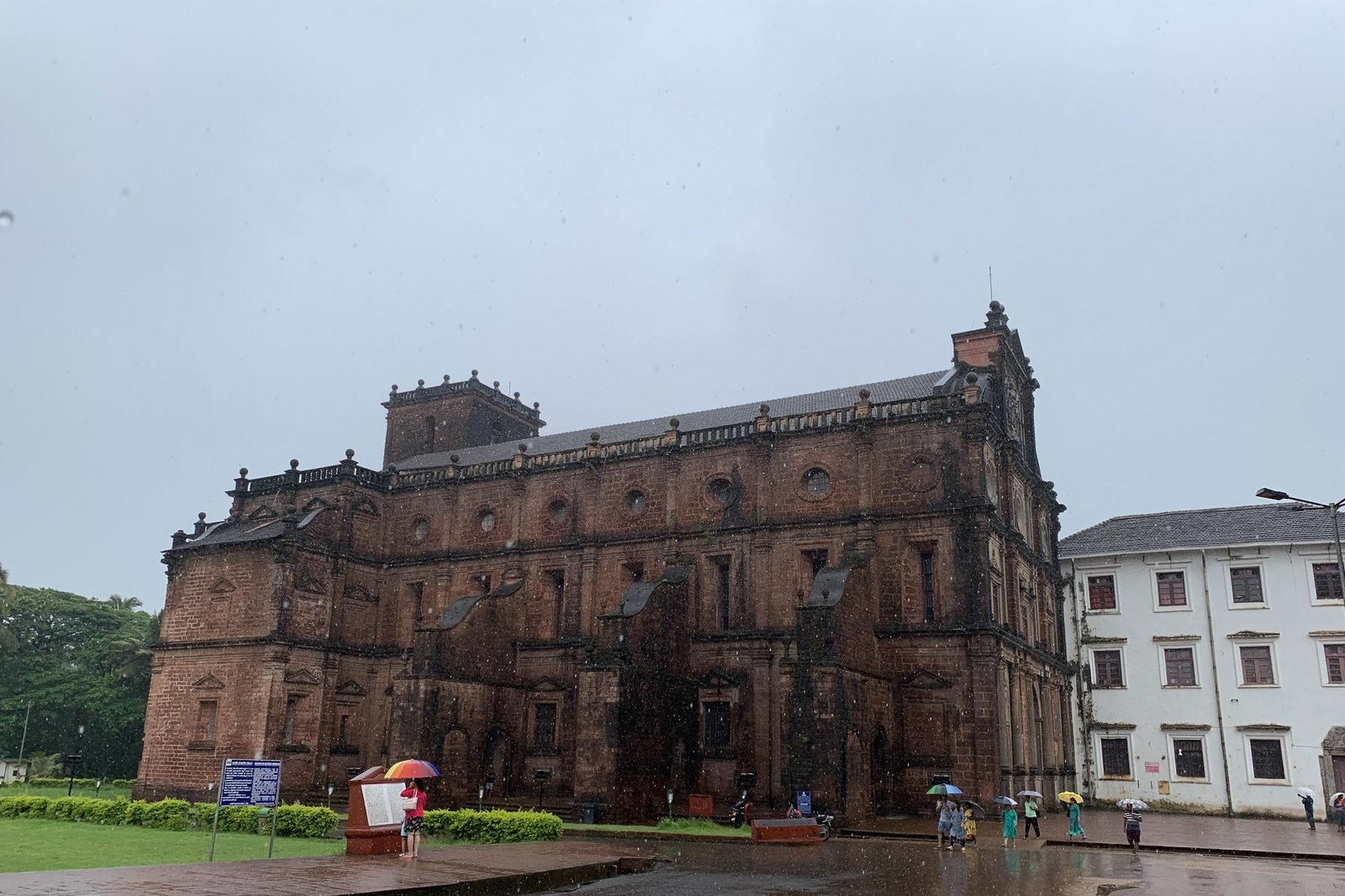 The Basilica of Bom Jesus in Old Goa, India, the baroque church that has enshrined Saint Francis Xavier's body since 1554