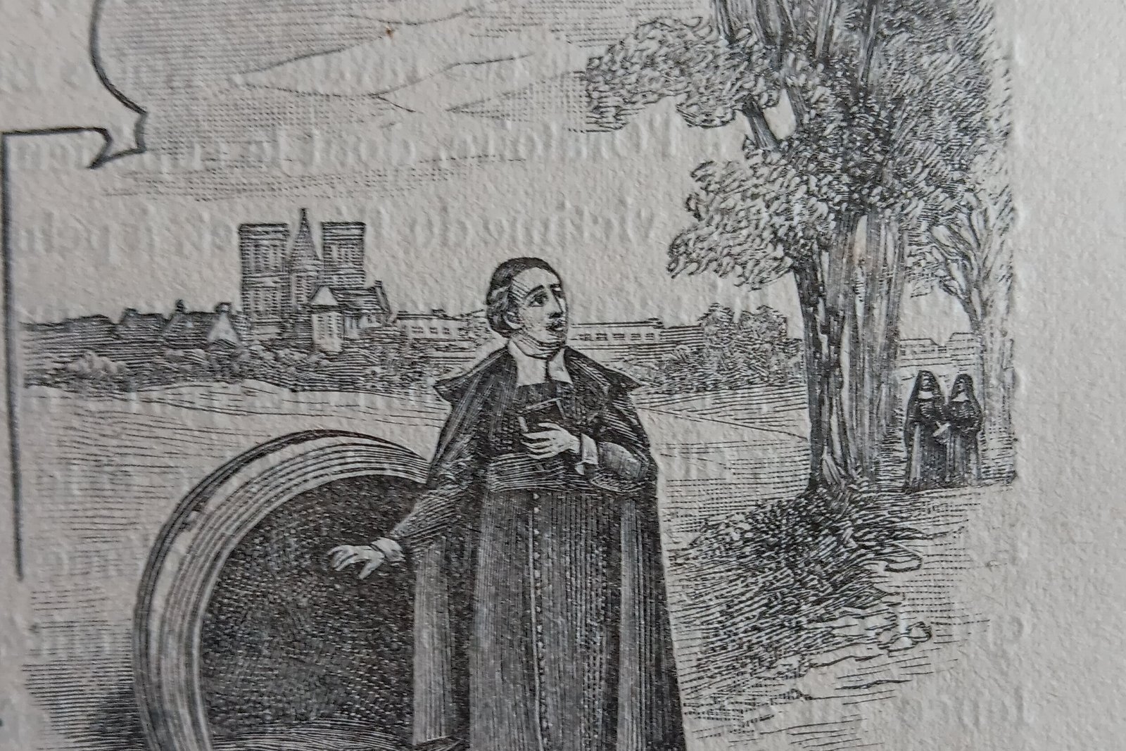 A period engraving portrait of Saint John Eudes.