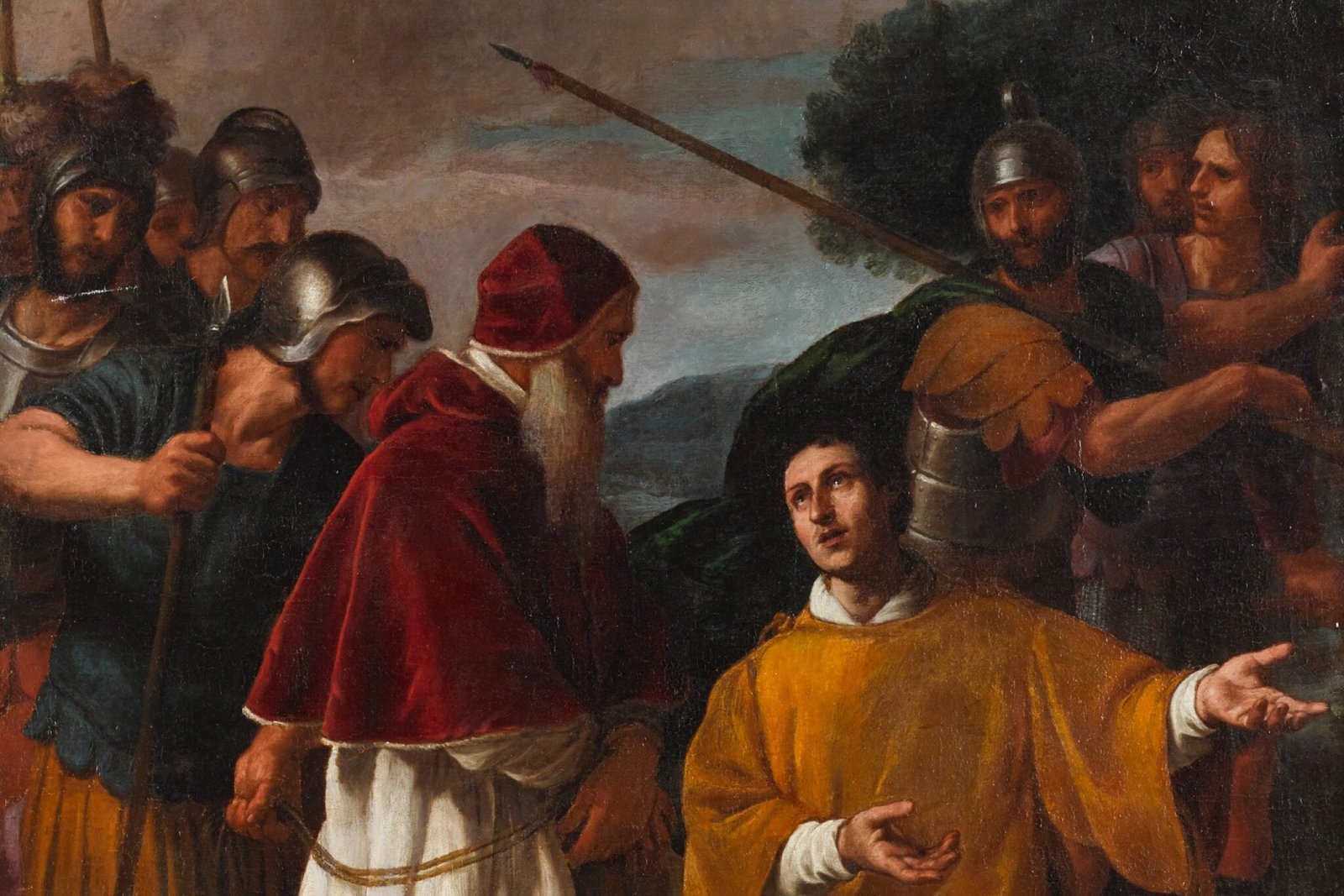 A 17th-century painting of Pope Sixtus II in papal vestments.