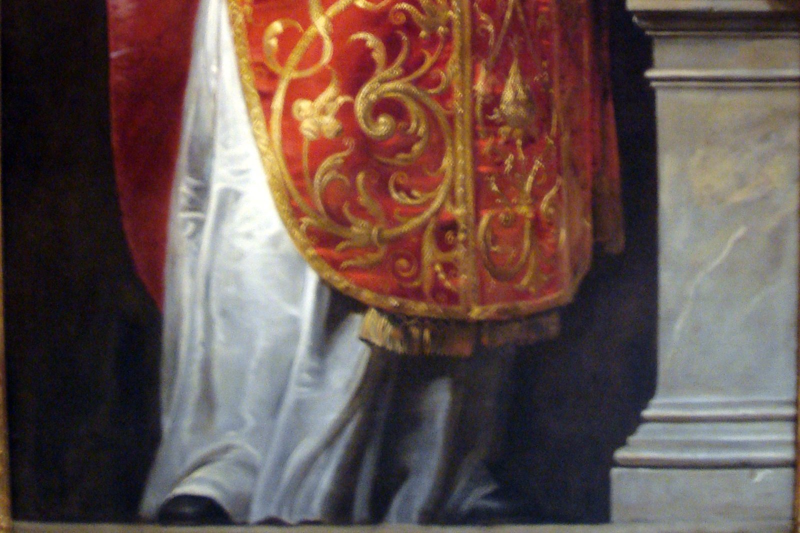 Cuadro de Pedro Pablo Rubens de San Ignacio de Loyola, vestido con habitos sacerdotales negros, sosteniendo un libro.