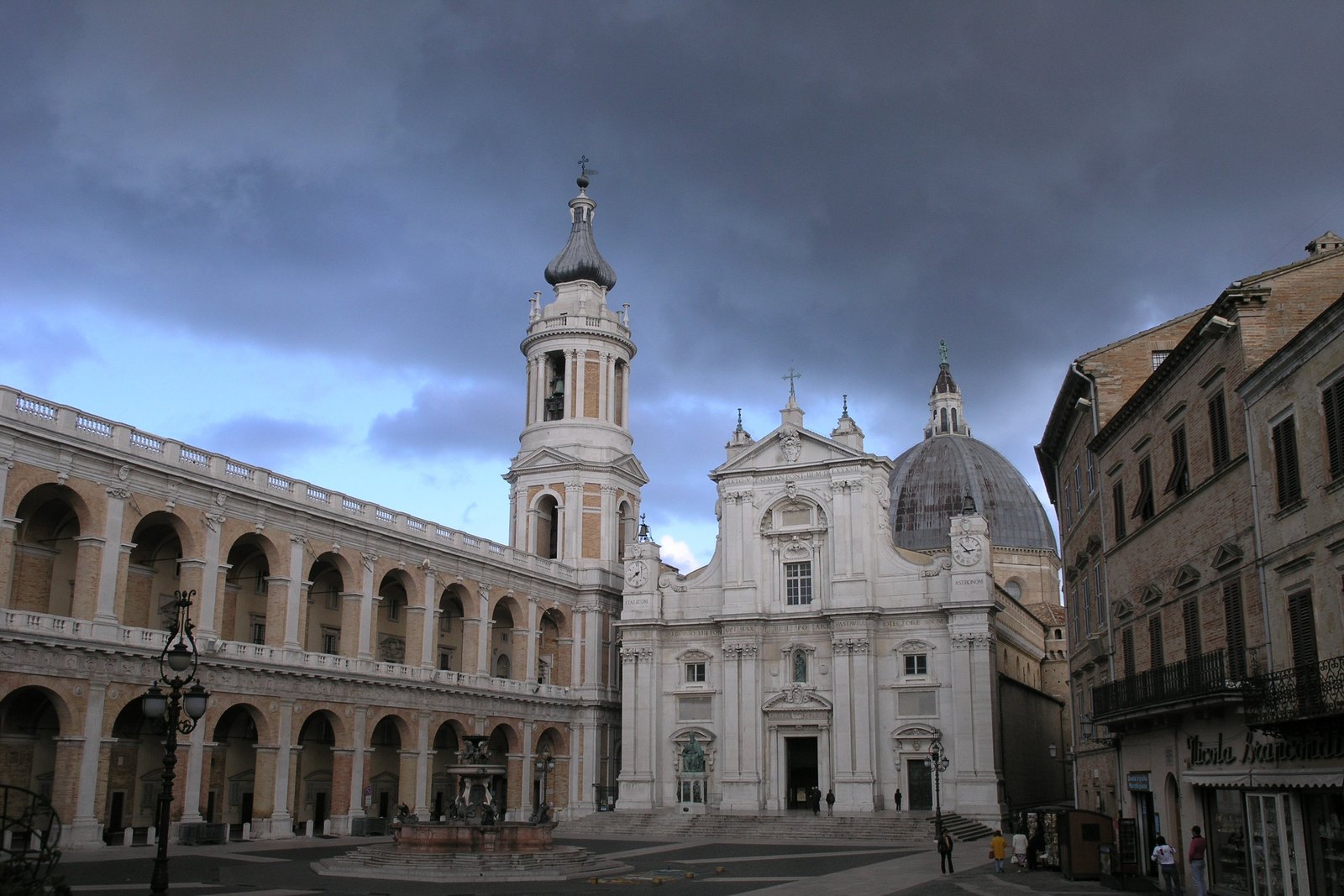 The Basilica della Santa Casa in Loreto, Italy, which encloses the Holy House