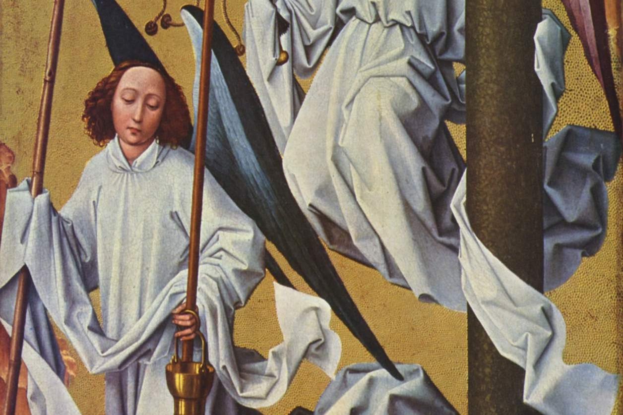 The Seven Sacraments Altarpiece by Rogier van der Weyden, depicting the seven sacraments of the Church