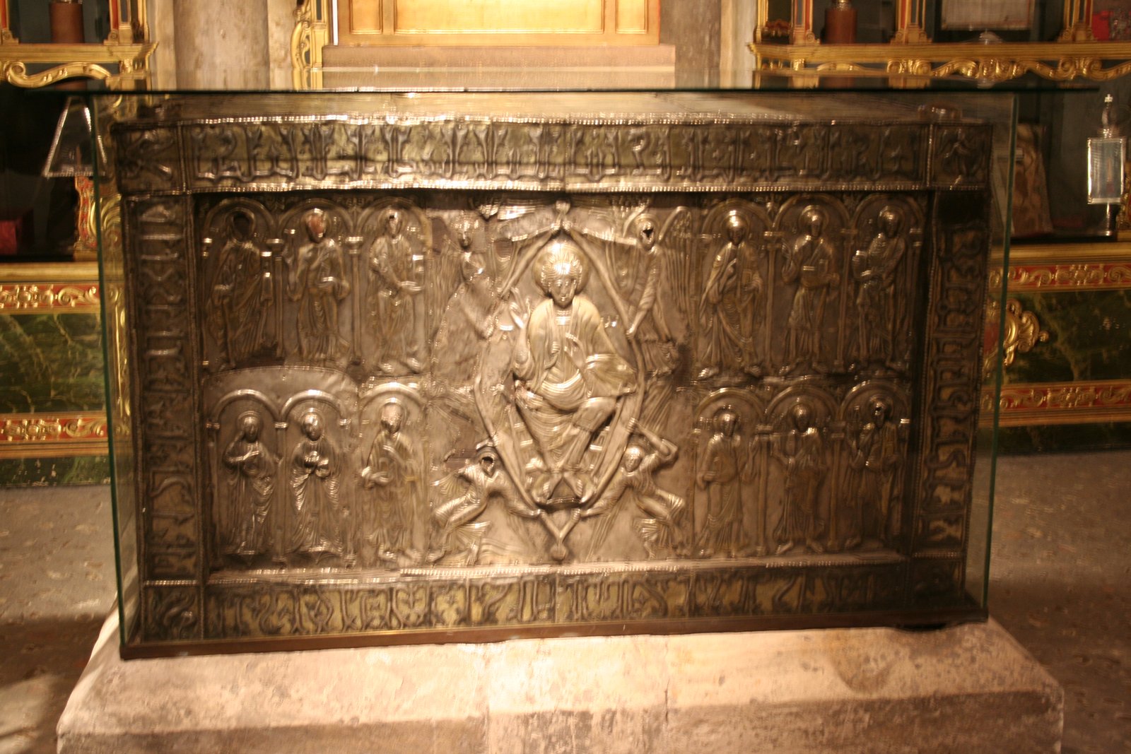 The Arca Santa, the medieval reliquary chest in Oviedo Cathedral's Cámara Santa that has held the Sudarium of Oviedo since the 11th century