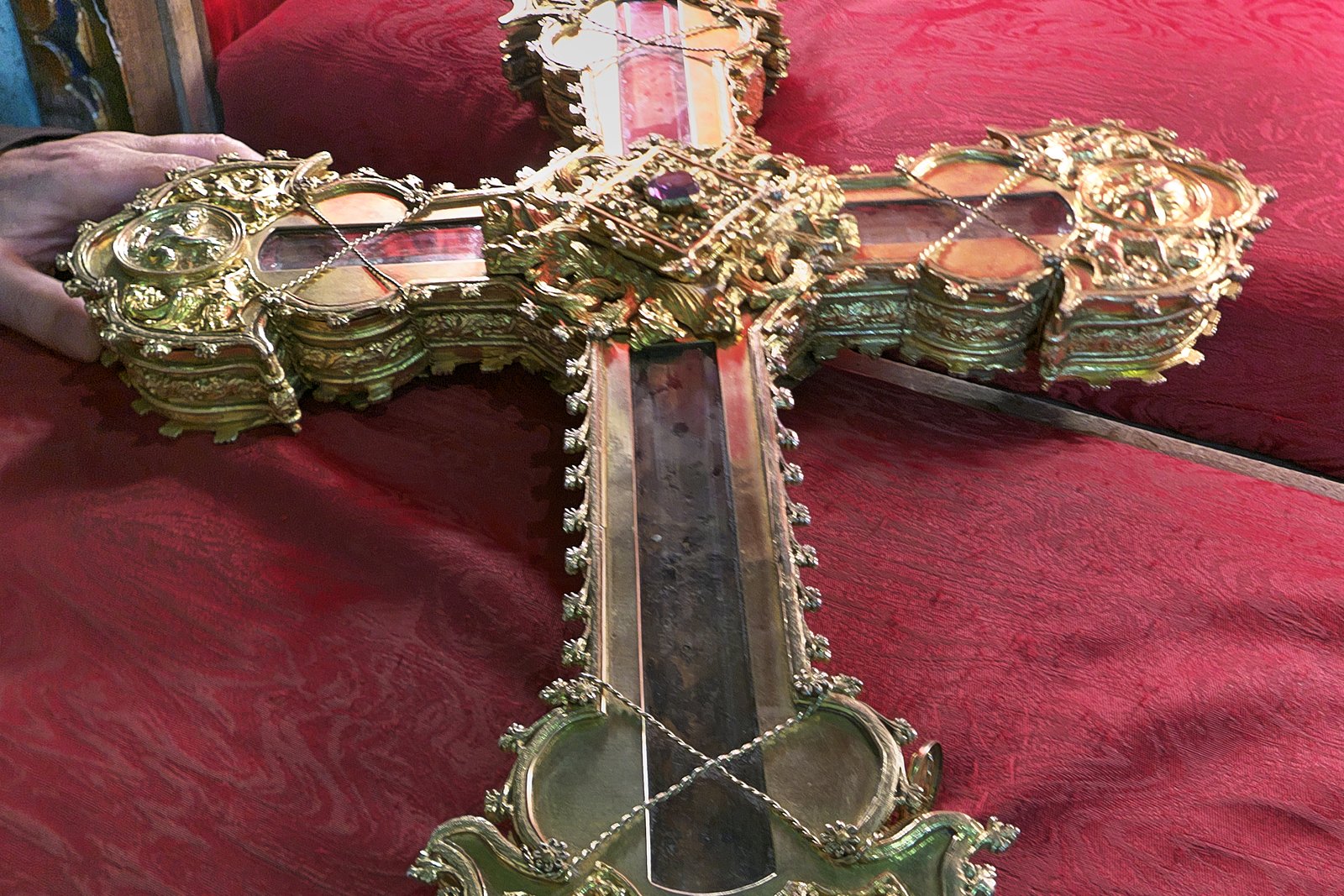 The Lignum Crucis reliquary at the Monastery of Santo Toribio de Liébana, Cantabria, Spain